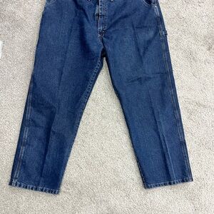 Men's Relaxed Fit Jeans in Deep Blue
